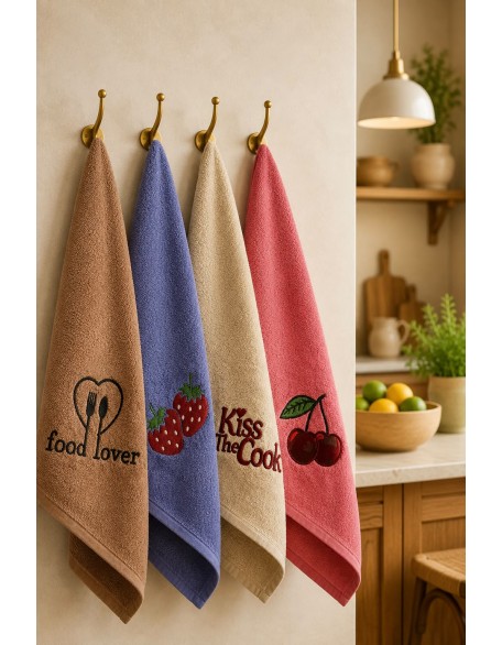Embroidered Kitchen Collection - Set of 4