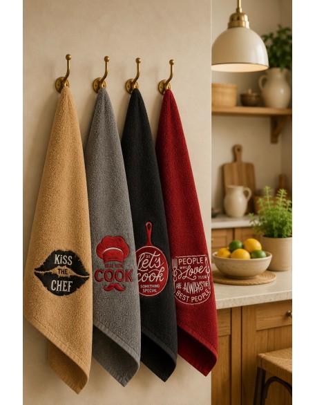 Embroidered Kitchen Collection - Set of 4