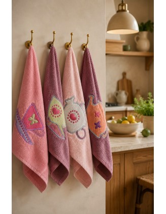 Embroidered Kitchen Collection - Set of 4