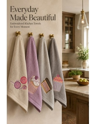 Embroidered Kitchen Collection - Set of 4
