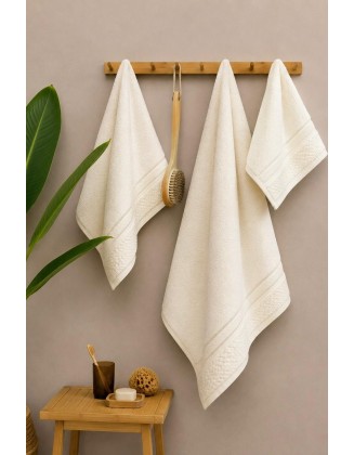 Premium Cotton 3-Piece Towel Set 600 GSM