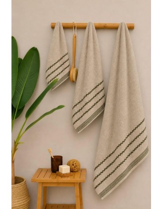 Premium Cotton 3-Piece Towel Set 600 GSM