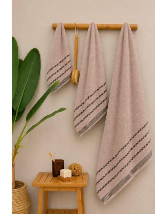 Premium Cotton 3-Piece Towel Set 600 GSM