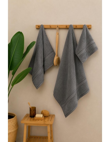 Premium Cotton 3-Piece Towel Set 600 GSM