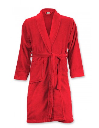 Women Bathrobe Red
